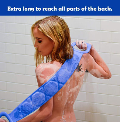 سعر جيد جهاز تنظيف خلفي من السيليكون غير ضار ، فرشاة حمام سيليكون قابلة لإعادة الاستخدام الانترنت