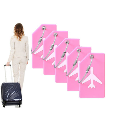 سعر جيد علامات الأمتعة السيليكونية لحقيبتين السفر بطاقات أسماء مصممة ببساطة الانترنت