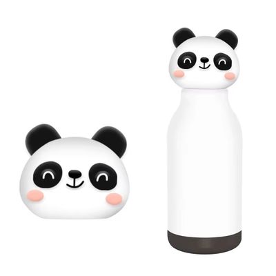 سعر جيد 16 Ounce Insulated Stainless Steel Water Bottle with Detachable Soft Animal Head for Kids and Teens الانترنت