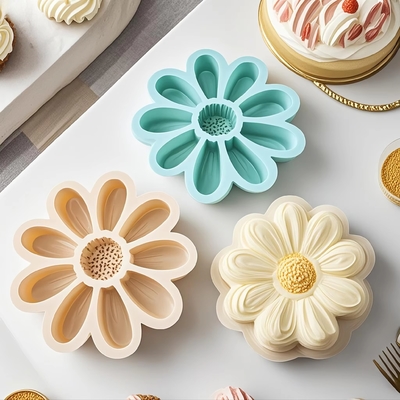 سعر جيد Silicone Large Flower Cake Mould For Chocolate Jello Candy Silicone Baking Molds For Cakes,9 Inch Non-Stick Fluted Tube Cake Pans Round Baking Molds For Cheese Cake,Chocolate Cake, Rainbow Cakes الانترنت