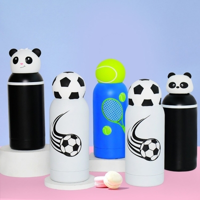 سعر جيد Premium 16oz Insulated Stainless Steel Kids Water Bottle with Detachable Soft Animal Head Lid – Fun, Safe, Eco-Friendly and Leak-Proof Thermos for School, Travel, Sports and Everyday Drinking الانترنت