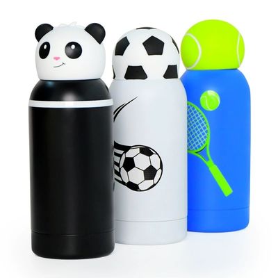 سعر جيد  Cartoon Kids Bestie Bottle Insulated Stainless Steel Water Bottle With Detachable Soft Head Fun Drinking For Kids, Flexible Reusable Straw 16 Ounce الانترنت