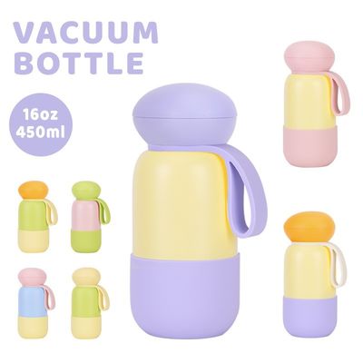 سعر جيد Eco Silicone Insulated Bottle | 450ml / 750ml / 1000ml | Pastel Macaron Color Thermos With Silicone Body & Lid الانترنت